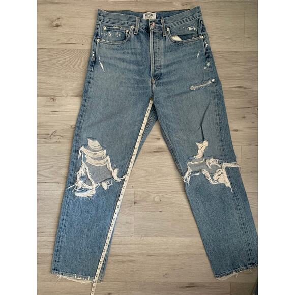 Agolde Midrise 90s Straight Fit Denim size 27 - Picture 6 of 8
